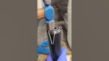 Quick Hack: Lock Bearings Tight Inside Pipes - No Welding! #tips #pipe #diy