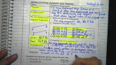 2 5 Honors Geometry Video Notes