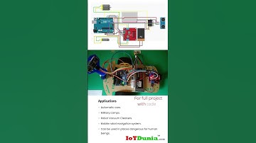 Obstacle avoiding robot using Arduino #shorts #arduinoproject #iotprojects #iot #arduino #iotdunia