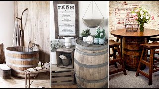 26 Awesome Creative DIY Upcycle Old Wine Barrels Design Ideas