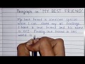 Write a short paragraph on 'MY BEST FRIEND' | English