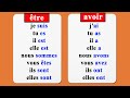 Conjugaison verbe tre et avoir au prsent de lindicatif