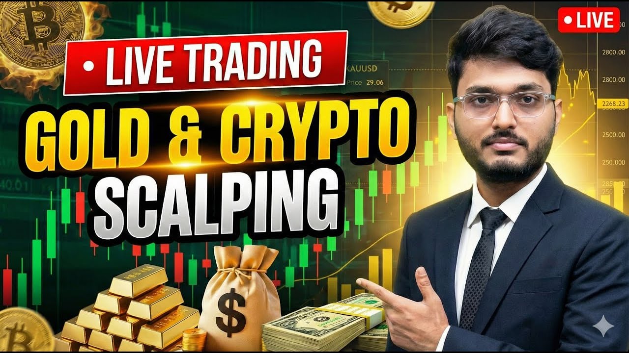 Live Crypto and Gold Scalping Trading| 19 Dec - Delta Exchange 