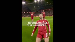Szoboszlai CLEARS Bruno…🤣 🔥 #football #manchesterunited #liverpool #aprilfools #viral #shorts