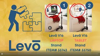 LEVO V16 Laptop Stand, 33742 and LEVO V16 Tablet Stand, 33750 Multilingual Assembly Video Combined