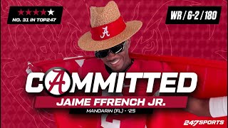 WATCH: 4-star WR Jaime Ffrench Jr. commits to Alabama