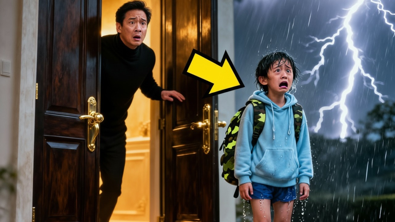 Een klein meisje klopte tijdens de storm aan bij de miljardair — wat hij deed veranderde alles.