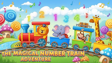 The Magical Number Train Adventure | Fun Counting & Numbers Song for Kids | Animagic Studio