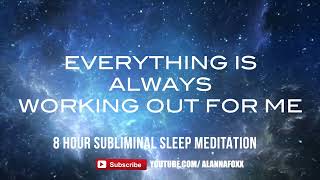 Affirmations: &quot;Everything Is Working Out for Me&quot; | Sleep Meditation, Rain Sounds &amp; Dark Screen