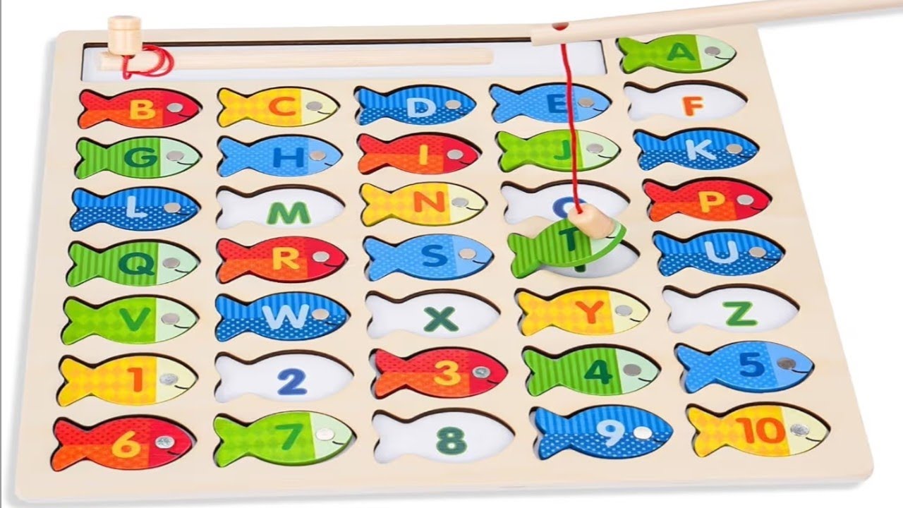 This Toy Makes Learning FUN! 🎣 Magnetic Fishing Alphabet Game for Kids , ABC & 123 Learn (3–5 Years)