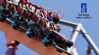 Six Flags Great America | August Footage 4K
