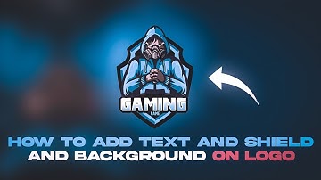 HOW TO ADD TEXT+SHIELD+BACKGROUND ON MASCOT LOGO