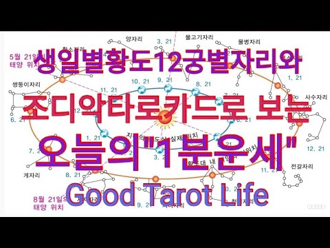 (1분운세)12월16일(수)💓연애운🙏오늘의운세⭐️생일별 별자리와 조디악타로카드로 보는 오늘의 &quot;1분운세&quot; 항상 행운가득하시길빕니다