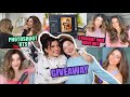 GET READY WITH US! OUR CURLY TO STRAIGHT HAIR ROUTINES | photoshoot + giveaway