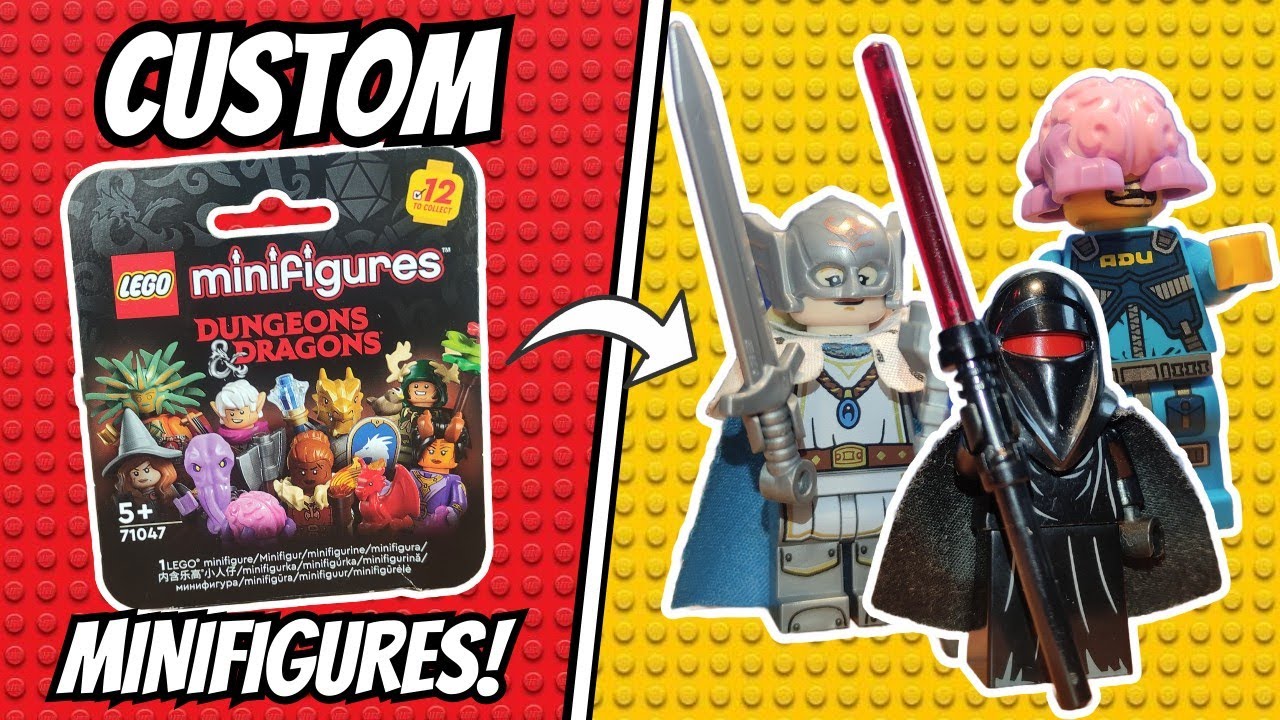 How to make custom minifigures with D&D LEGO minifigure series!