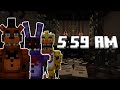 Pov its 559 am in five nights at freddys 2 but in minecraft  fnaf decorations addon