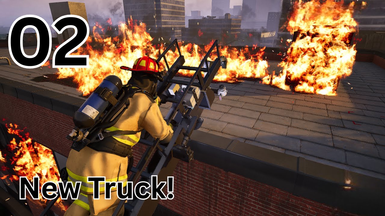 Firefighting Simulator Ignite – Part 2 – New Ladder Truck in Action!