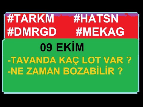 #TARKM #HATSN #DMRGD #MEKAG 9 EKİM HALKA ARZ DURUMLARI BORSA HİSSE PARA KAZAN