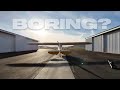Does flying get boring