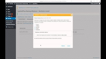 How to restore a single site from a multisite backup