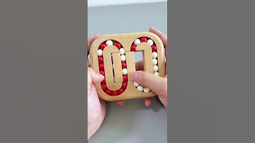 Can you move the beads to alternate red and white?#Puzzles #IQ #iqtest