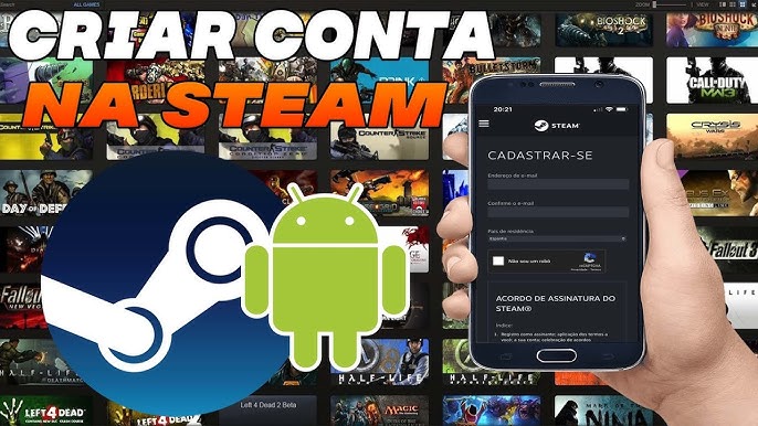 Como Criar Conta na Steam Pelo Celular (Atualizado 2023) 