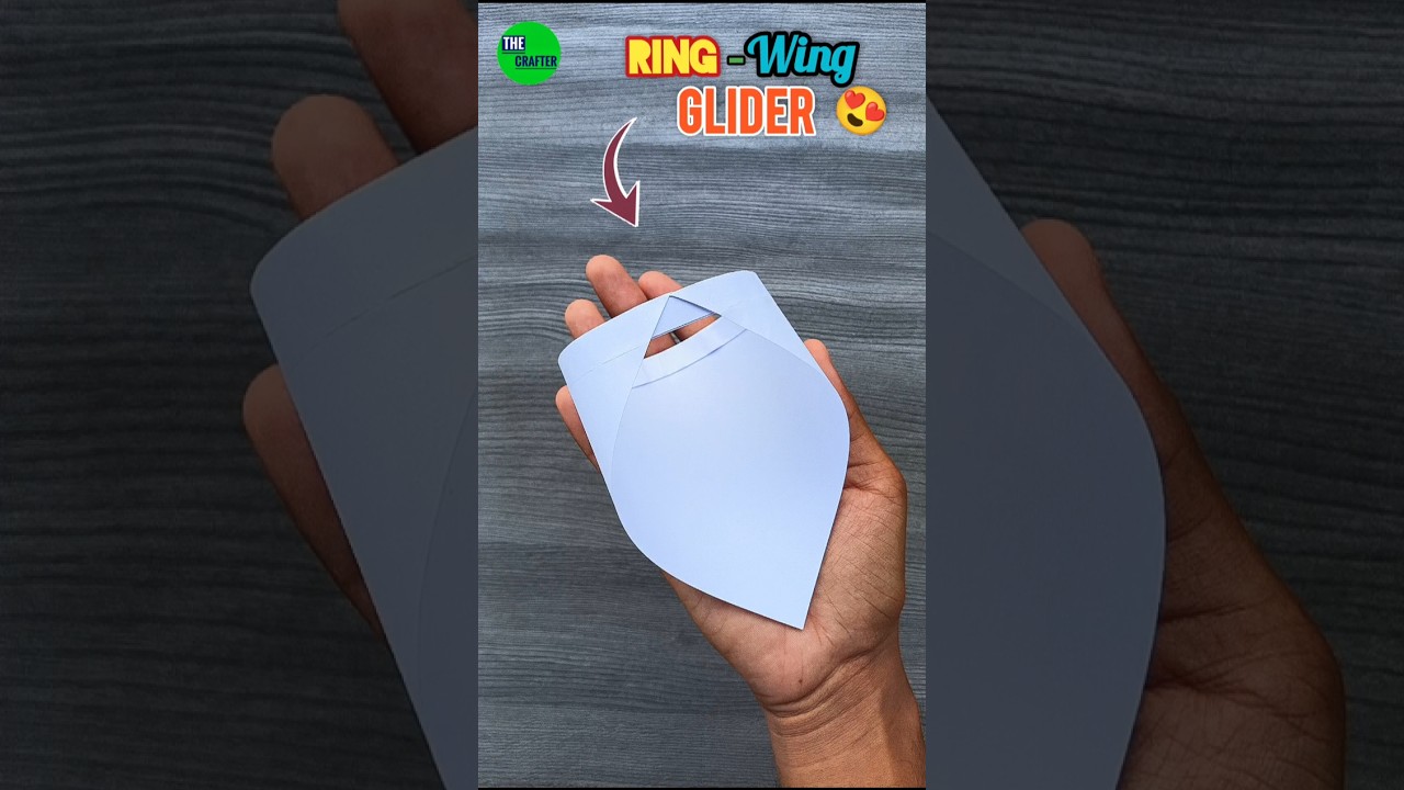 Make a different paper gliding toy 🔥💥, How to make the ring wing paper airplane😍 , 