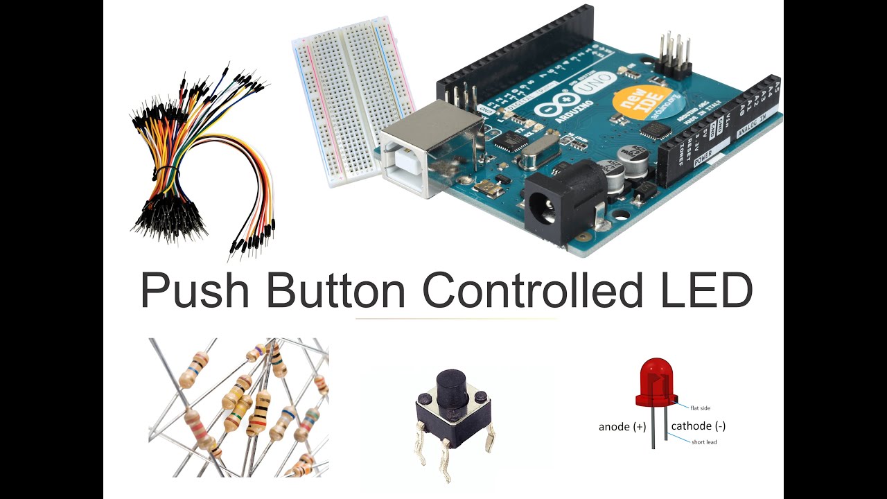 Robotics 1st Project | Push Button Controlled LED | Ms. Aisha Ali - YouTube