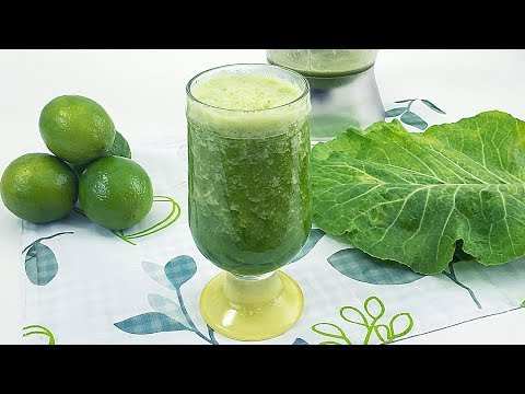 SUCO DETOX DE COUVE COM LIMÃO