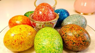 🌞Чем ОРИГИНАЛЬНО можно покрасить ЯЙЦА🕊,красим яйца на пасху красиво, Easter eggs