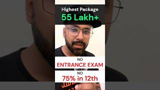 B Tech❤️ with 55 lakh Highest Package 💰💰  | No Entrance Exam | No 75% Criterion #shorts #jee screenshot 5