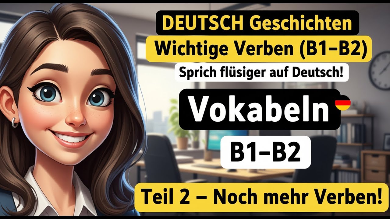 Verben verstehen und anwenden – Teil 3 (B1–B2 Niveau) | Deutsch mit Dialogen