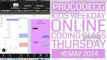 ProCodeCG Kids Weekday Coding Class - Thursday - 16 May 2024