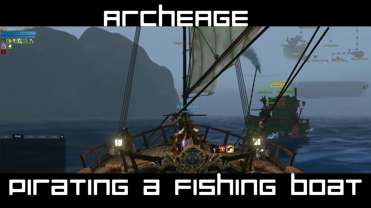 Archeage: Pirating a Fishing Boat - YouTube