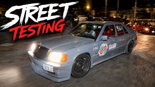 DAY TWO : We did some light testing on the street after finding the problem 