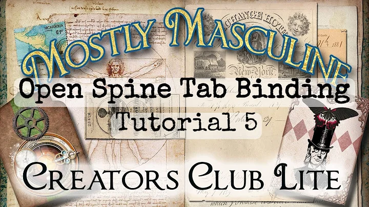 Open Spine Tab Junk Journal with Tim Holtz Style B...