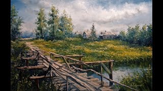 🎨 Landschaftsmalerei in Öl / Ölgemälde / Künstler Aleksandr Grigorev