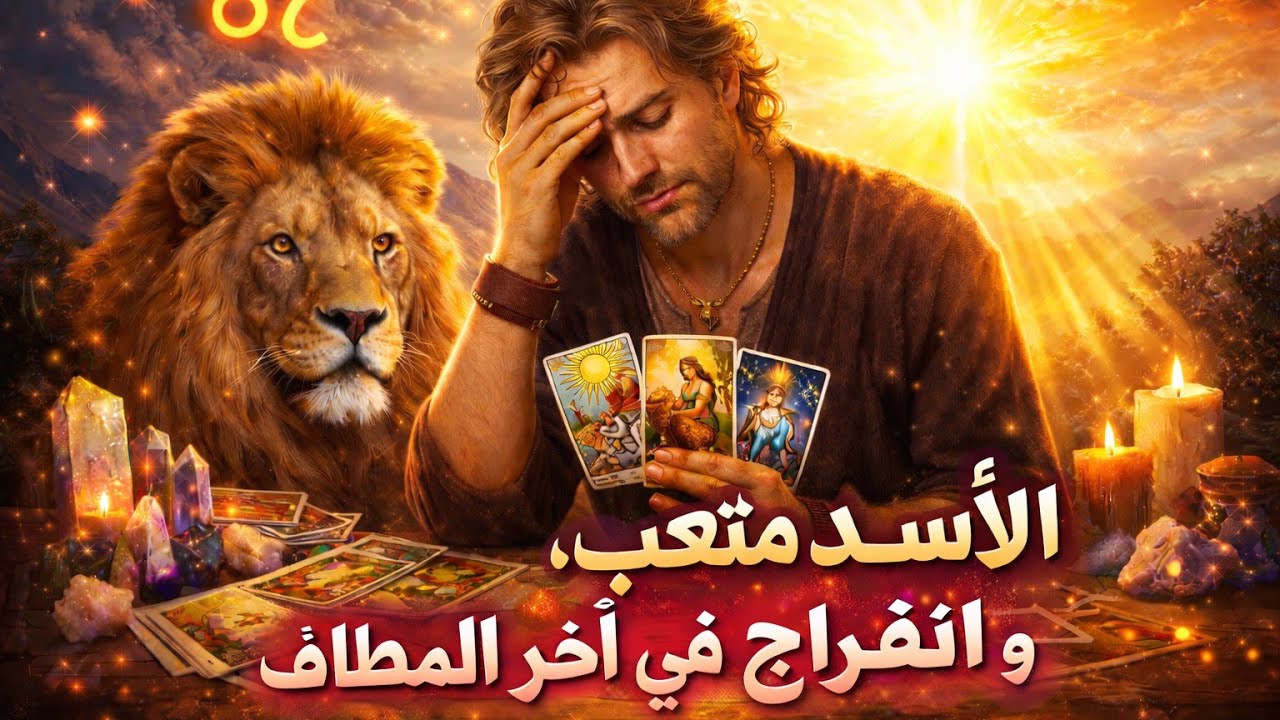 برج الأسد الرجل ، تاروت برج الأسد ، تاروت وأبراج ، حب مفقود و انفراج في آخر المطاف 