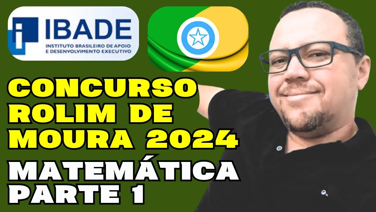 Concurso Prefeitura Rolim De Moura - Banca IBADE - Matemática IBADE ...
