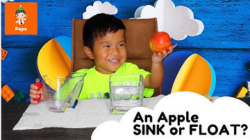 An Apple Sink Or Float | Cool Experiments for Kids | Educational Videos For Kids