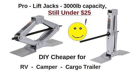 RV Camper Cargo Trailer Stabilizer Jack option that