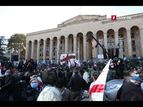 საპროტესტო აქცია პარლამენტთან