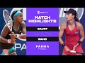 Coco Gauff vs Qiang Wang | 2021 Parma Final | WTA Match Highlights