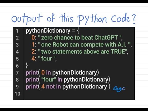 What is the output of this Python code? Dictionary Example in Python ...