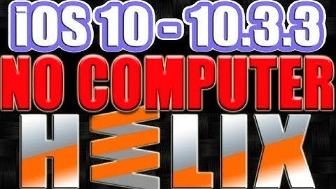 (NO COMPUTER) JAILBREAK!! iOS 10 - 10.3.3!!