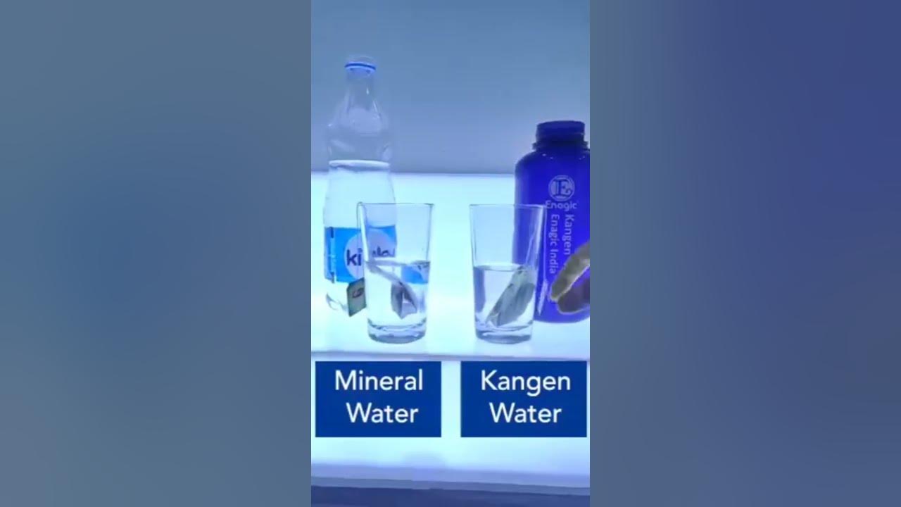 Microcluster Water helps better absorption. Better hydration. Kangen