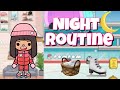 Young Adult Night Routine w/ Friends ⛸ | Toca life world