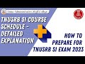  60  si exam  day 1  course schedule detailed explanation  si exam preparation strategy