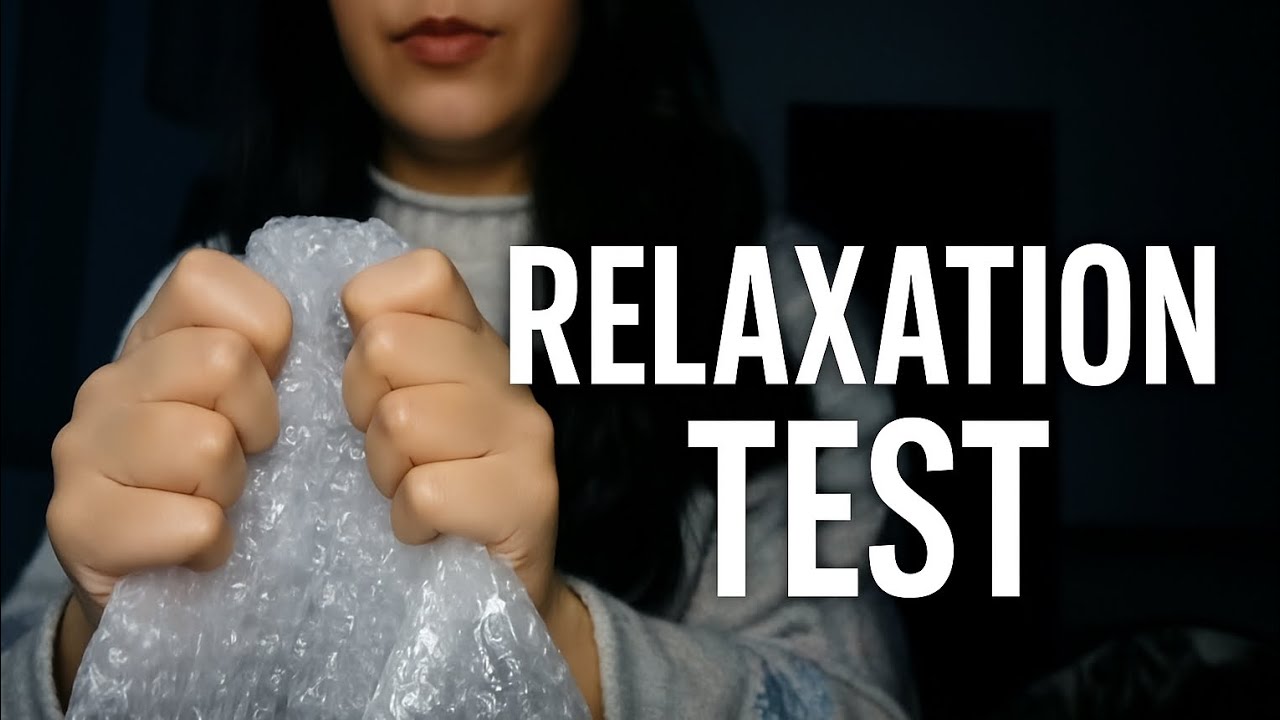ASMR Nurse  Relaxation Response Test for Deep Sleep (Bubble Wrap + Soft Triggers)