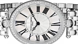 Frederique Constant Women's Art Deco Diamond Accented Stainless Steel Watch